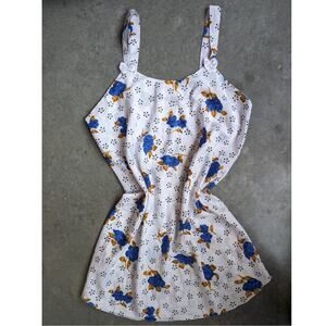 Vintage Floral Slip Dress Size Large Layering Y2K 90s Lightweight Chemise